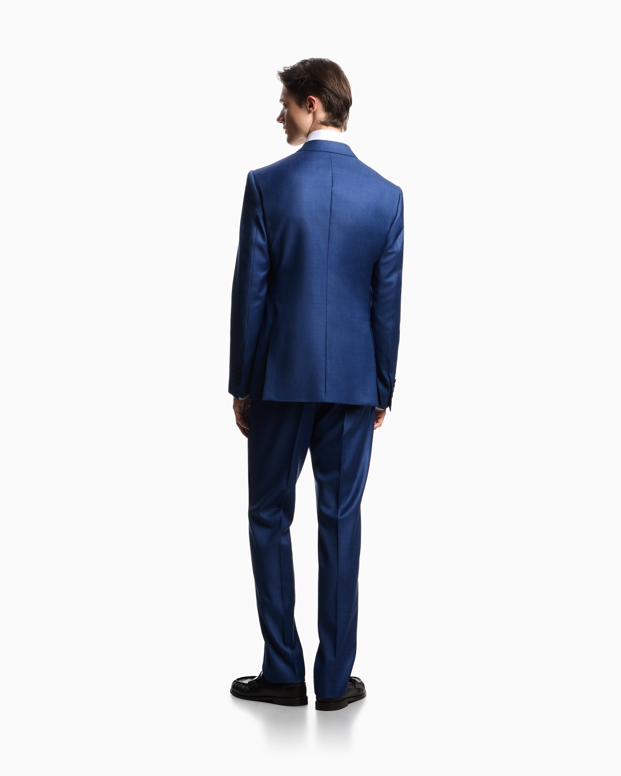 SINGLE-BREASTED SUIT IN A SILKY-FINISH GRISAILLE - 3