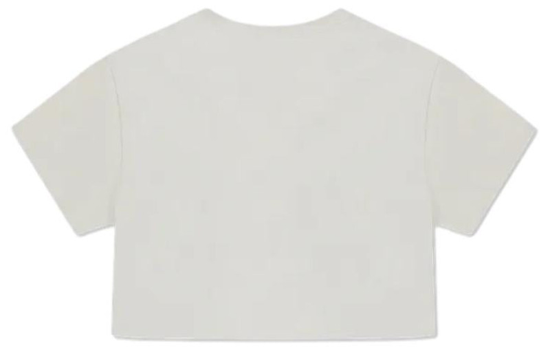 Converse (WMNS) 가로 레트로 척 압착 티셔츠 'Egret' 10026367-A03 outlook