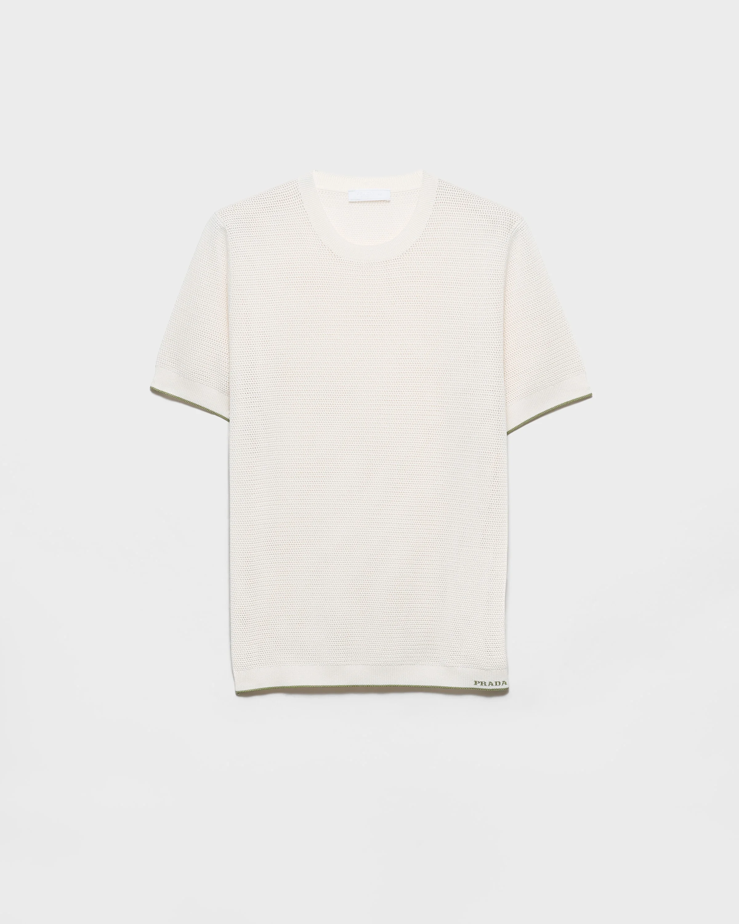 Silk and cotton crew-neck sweater - 1