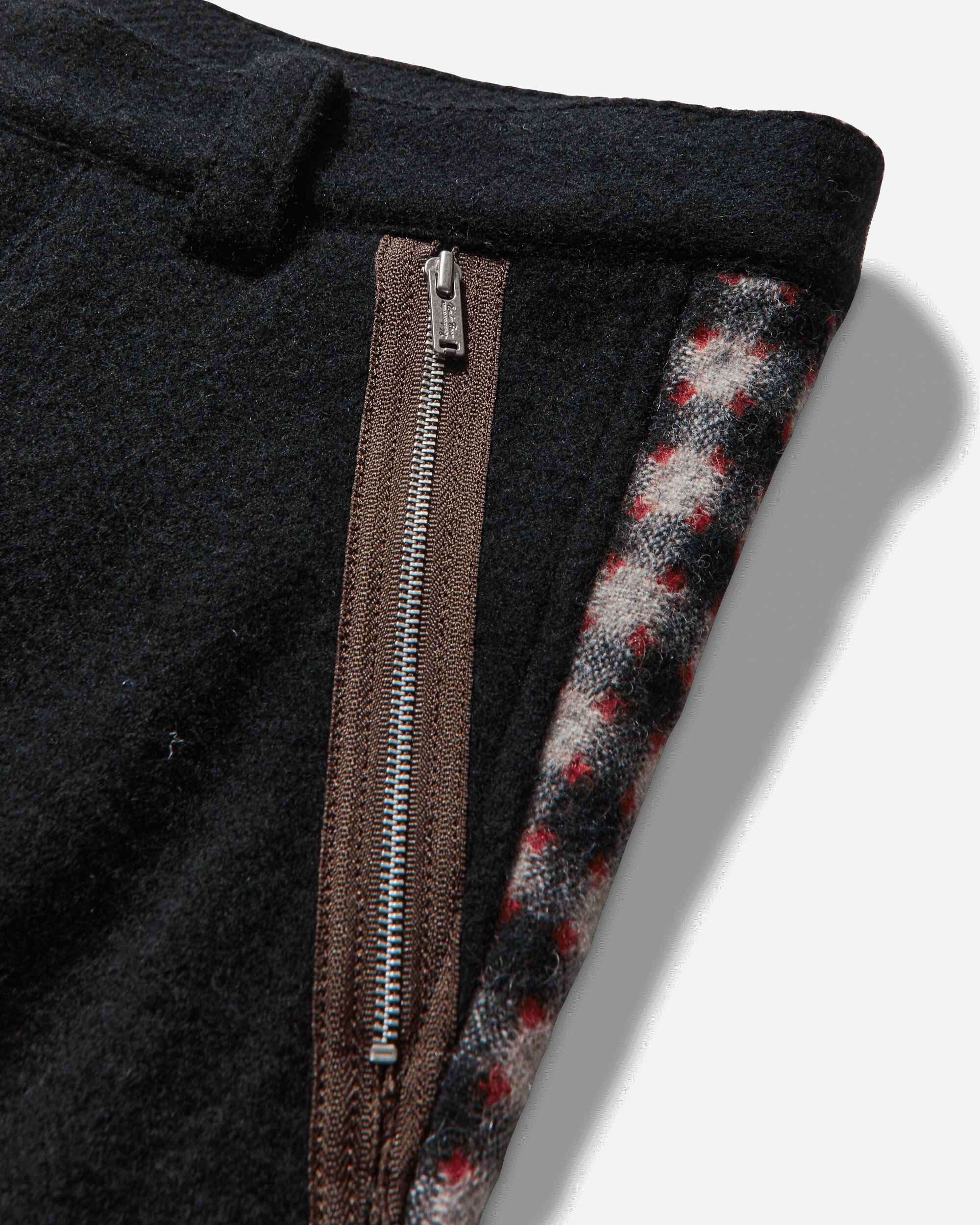 Men's Cotton Zip Pants Black - 4