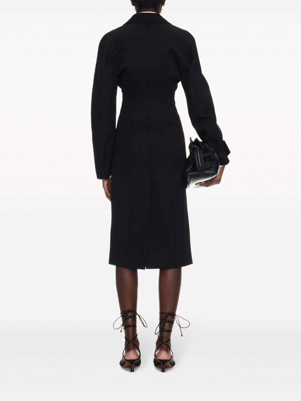 Round Techno Gab single-breasted coat - 4