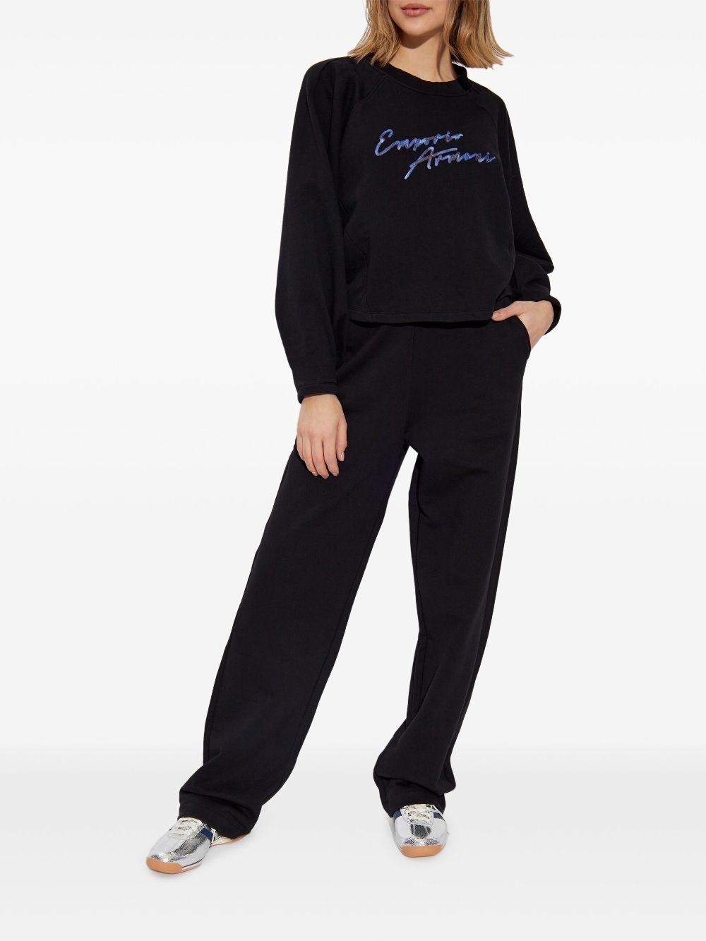 logo-embroidered track pants - 2