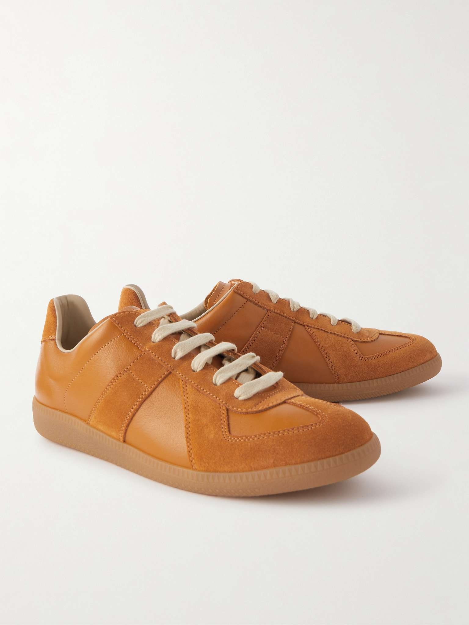 Replica Leather and Suede Sneakers - 4