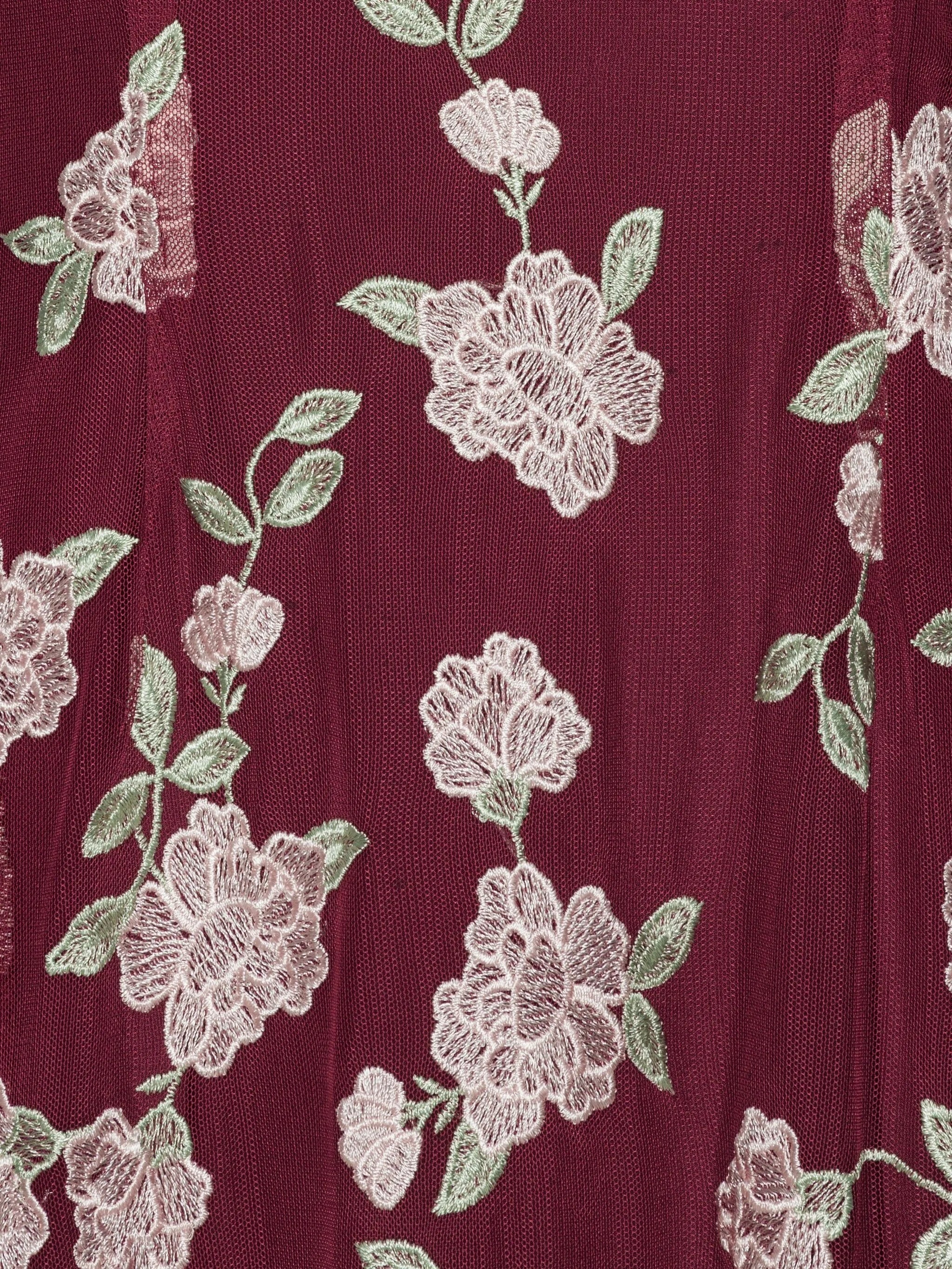 Rotate Floral-embroidered Sleeveless Maxi Dress - 5