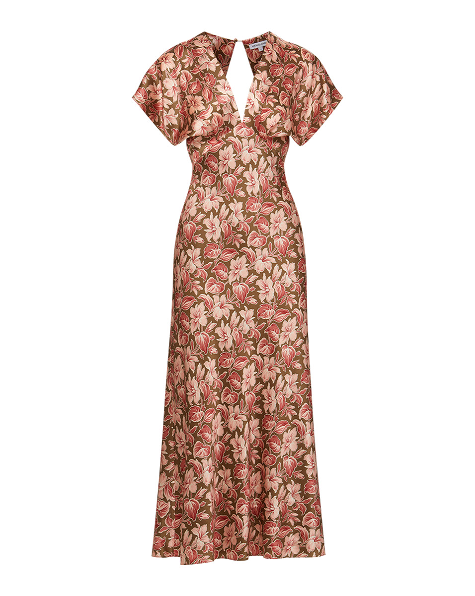 SEYMOUR STRETCH-SILK DRESS - 1