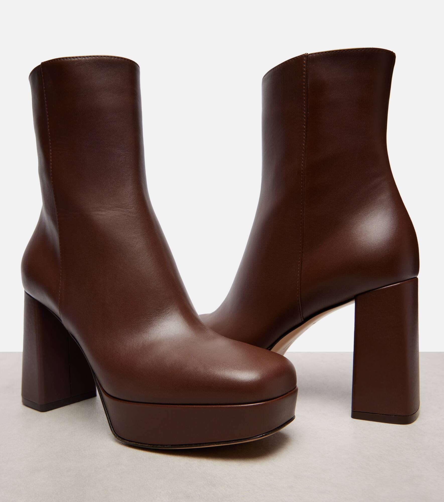 Daisen 95 leather platform ankle boots - 5