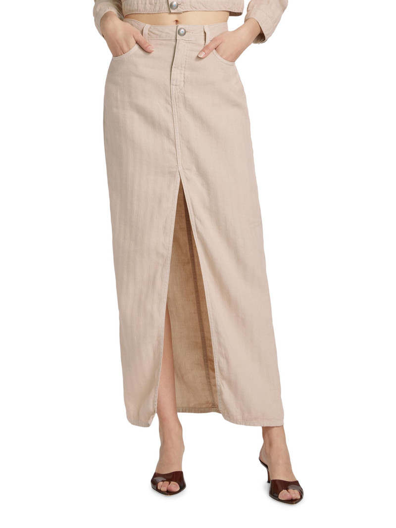 Women's Carmy Denim Maxi Skirt - Cement 3