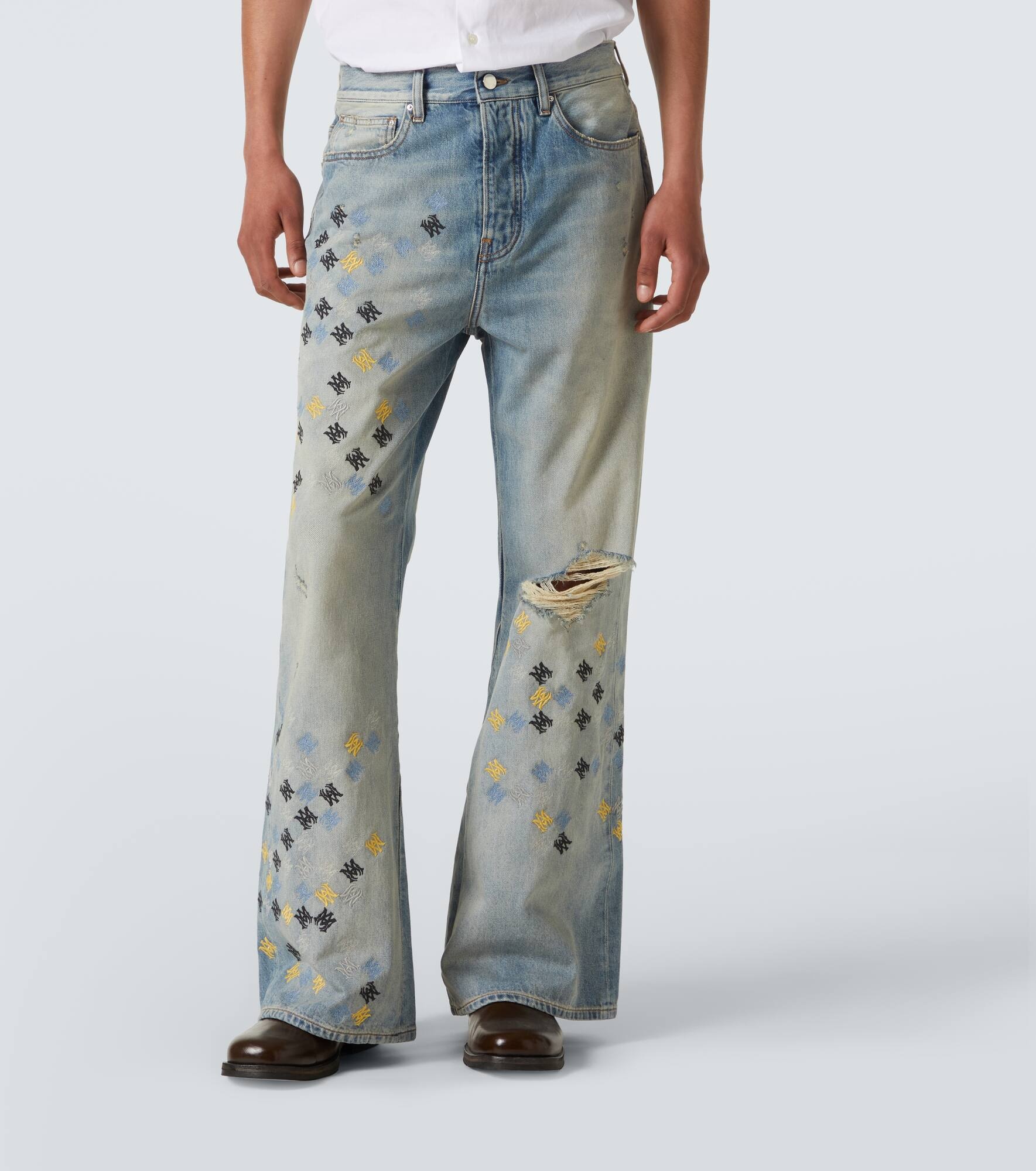 Ma Quad embroidered flared jeans - 3