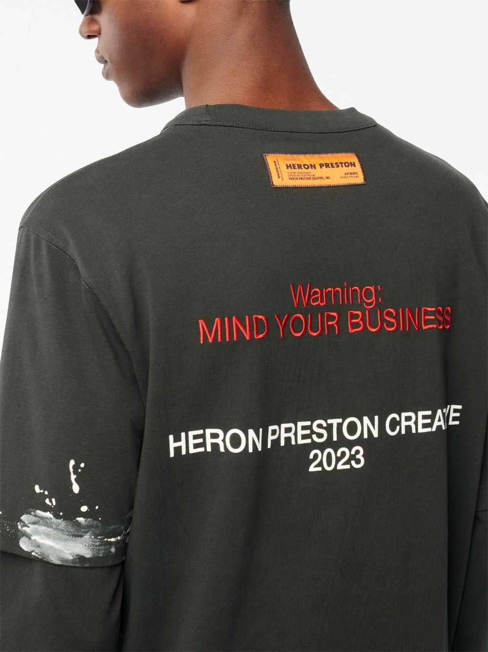 Security logo-print cotton T-shirt - 5