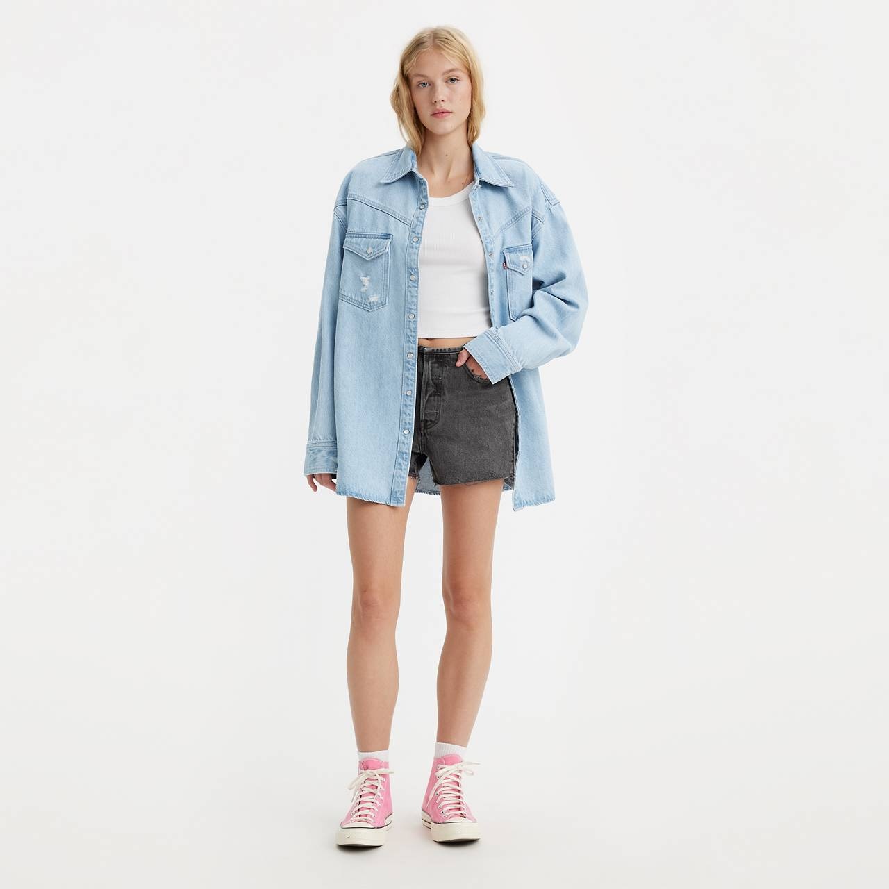 501® MINI WAIST WOMEN'S SHORTS - 1