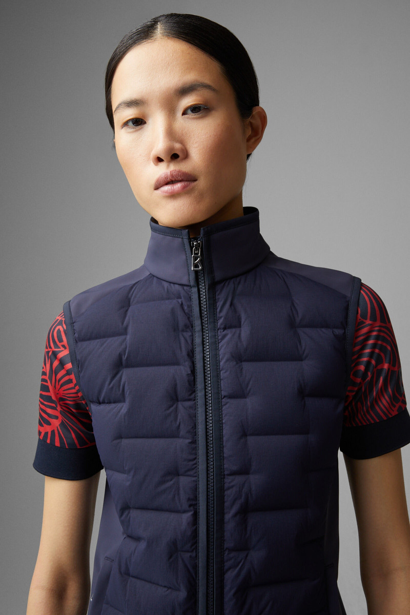 Dorina Softshell down vest in Navy blue 5