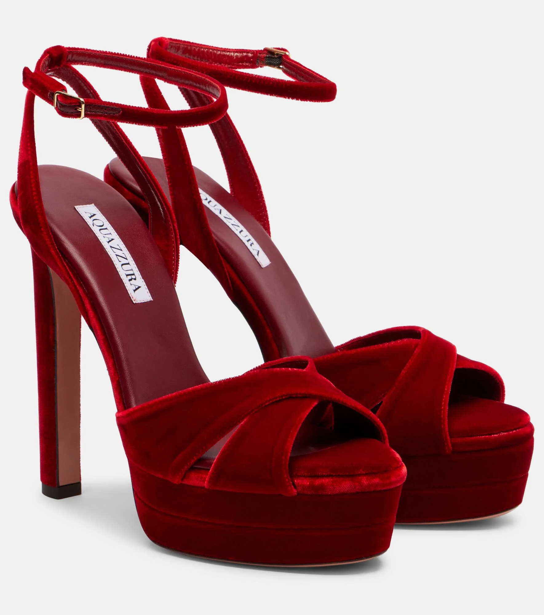 Divine 130 velvet platform sandals - 1