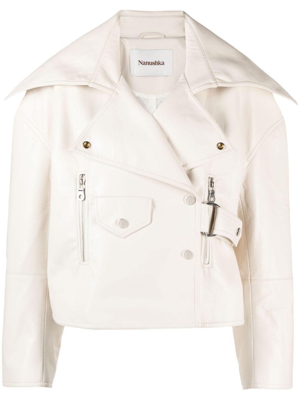 Ado cropped biker jacket - 1