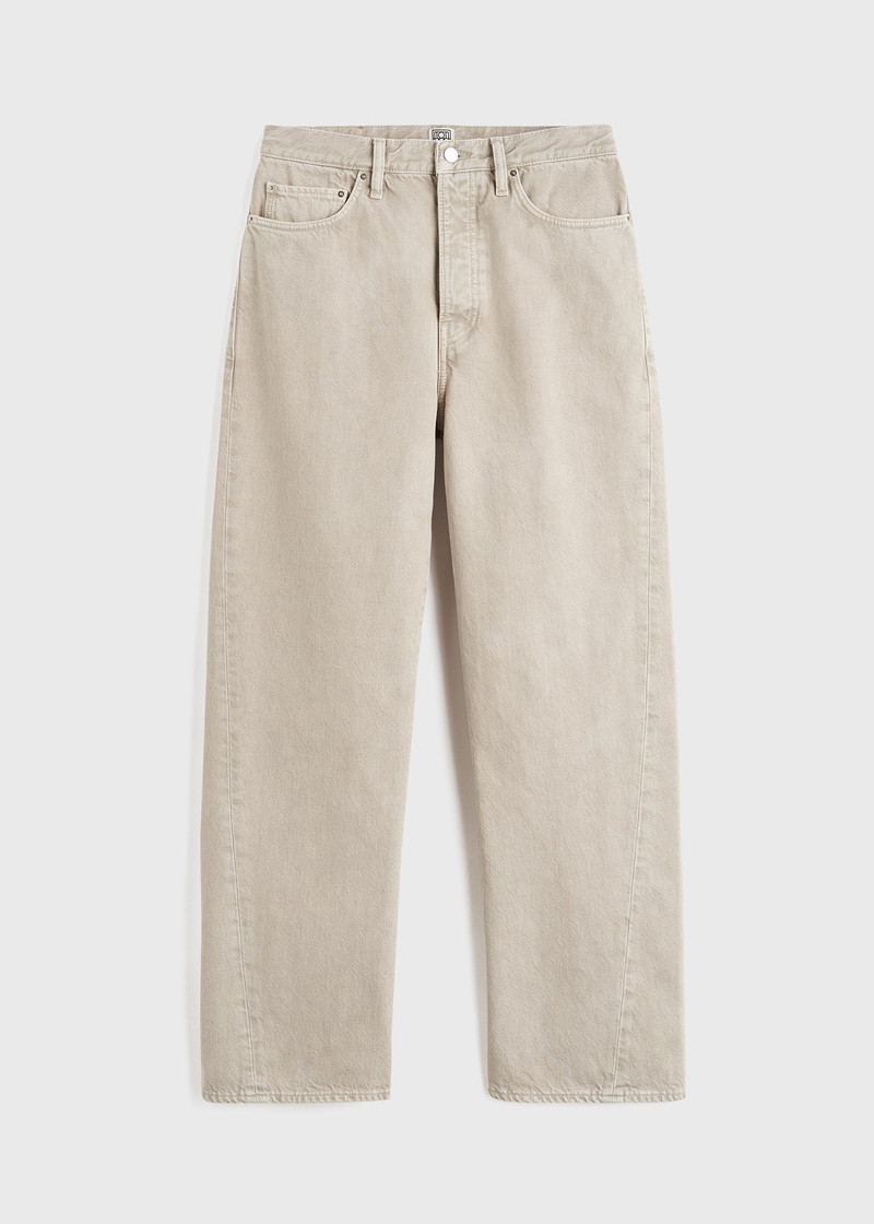 Twisted seam denim full length smoke grey 1