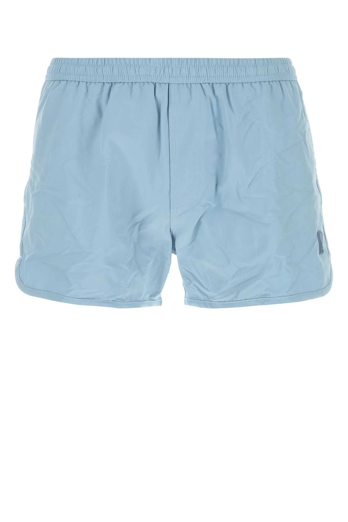 Ami Men Light-Blue Nylon Swimming Shorts - 1