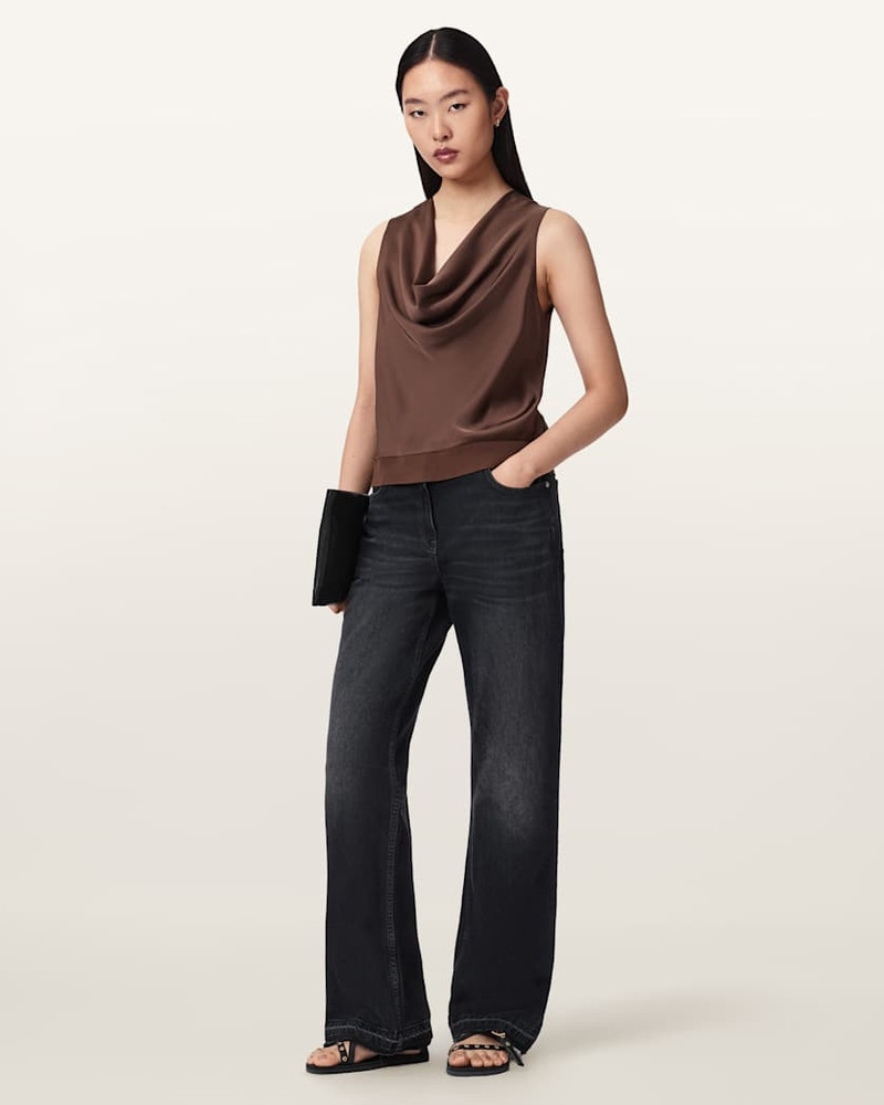 ZOEY SLEEVELESS COWL NECK TANK TOP 4