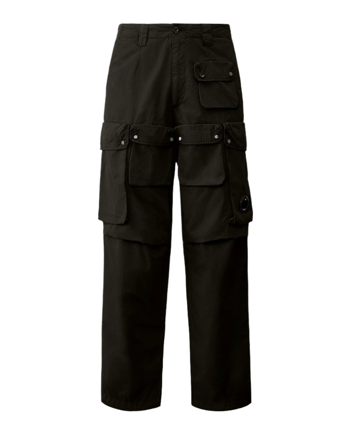 RIPSTOP LOOSE CARGO PANTS (BLACK) - 1