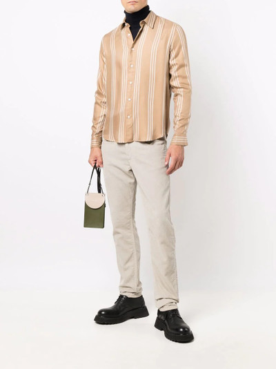 Sandro striped long-sleeve shirt outlook