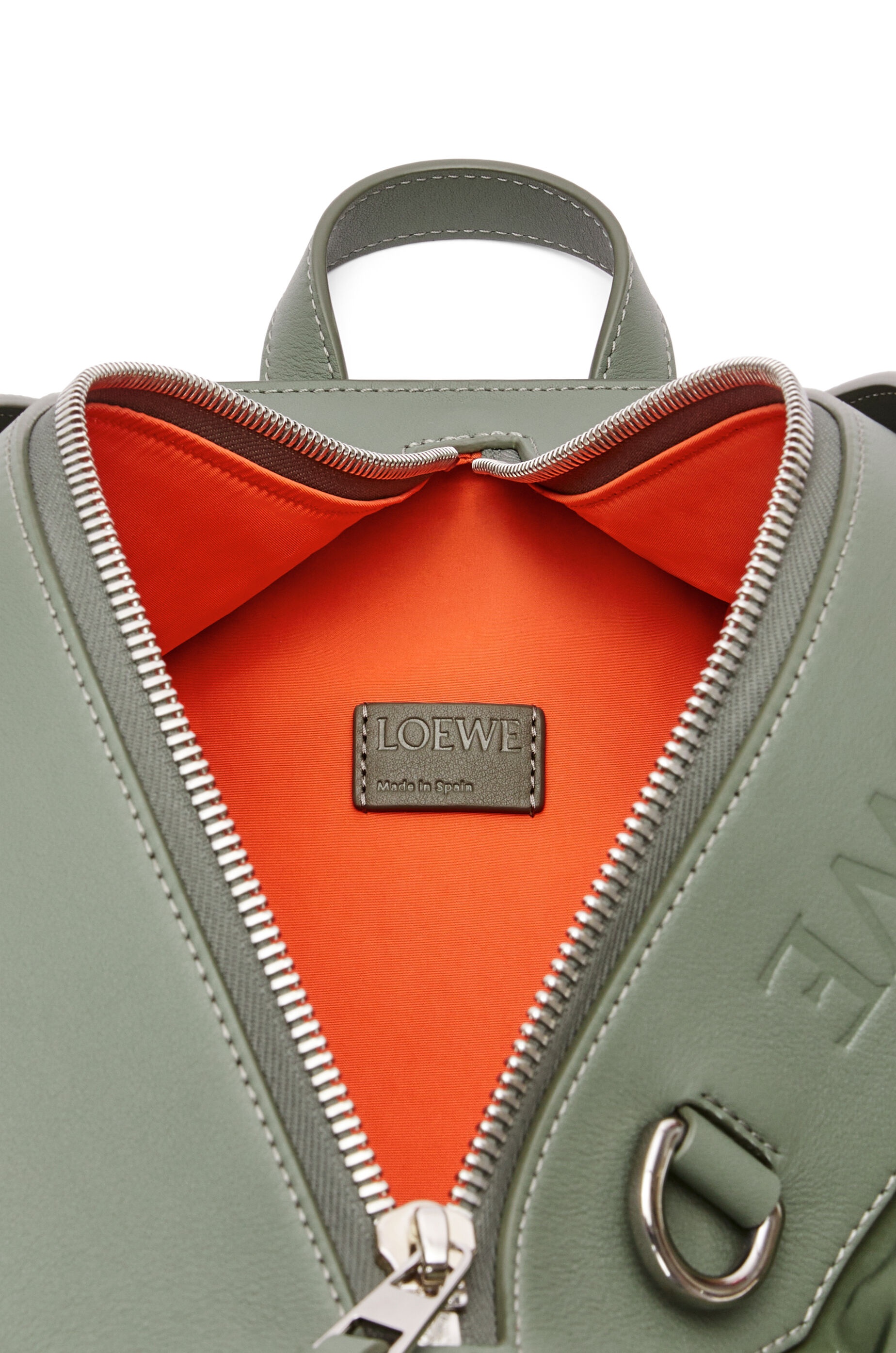 Convertible backpack in nylon and calfskin - 5