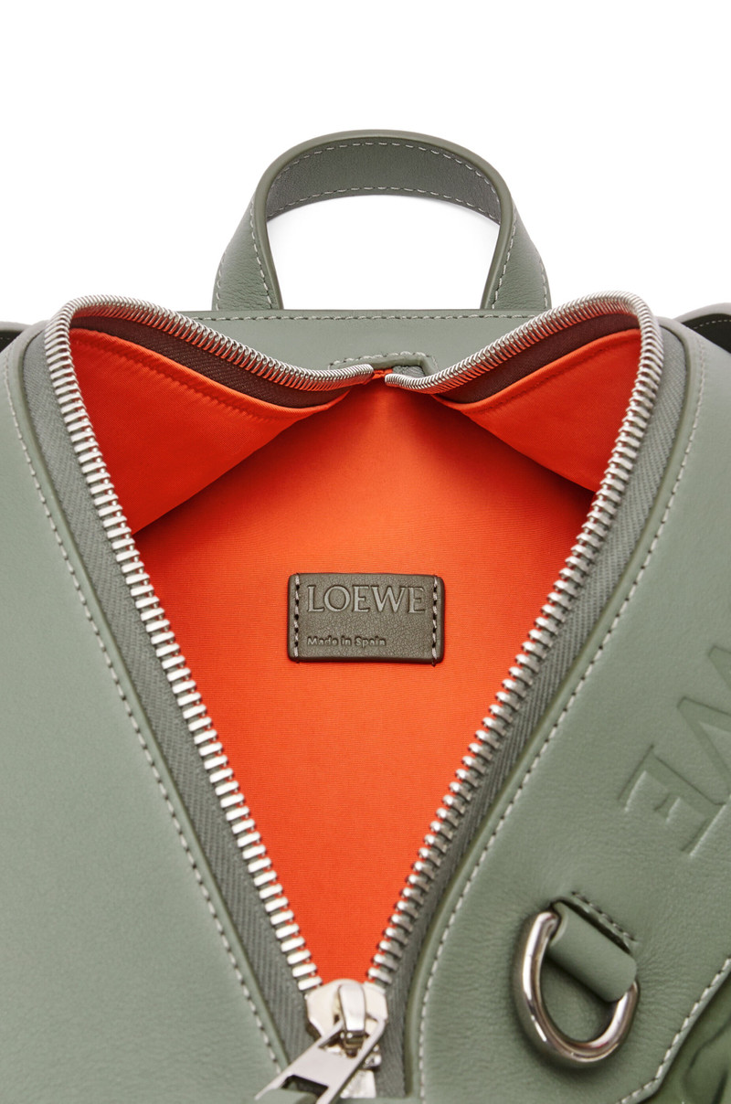 Convertible backpack in nylon and calfskin 5