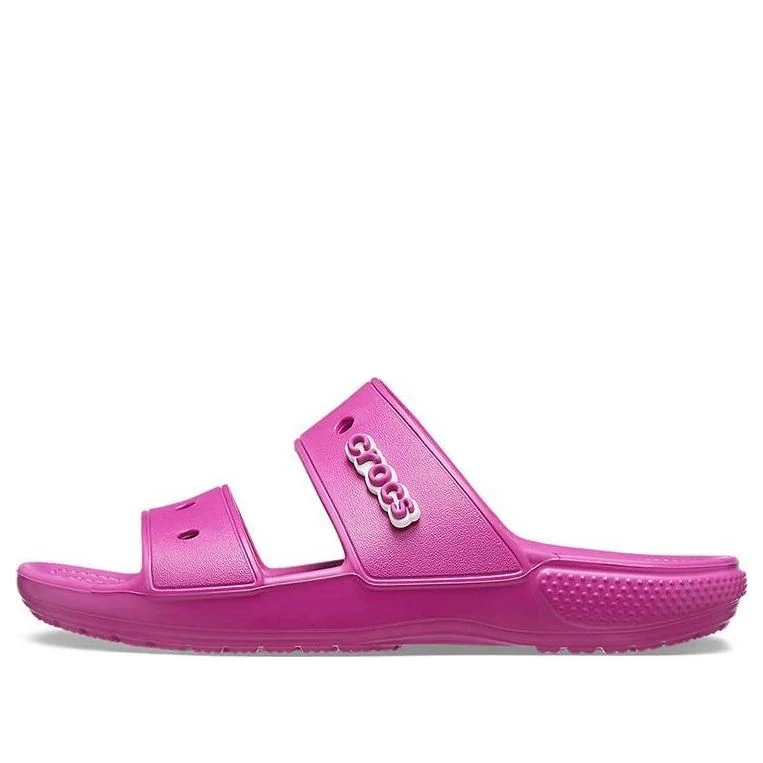 Crocs Classic Cozy Unisex Purple Red Sandals 206761-6SV - 1