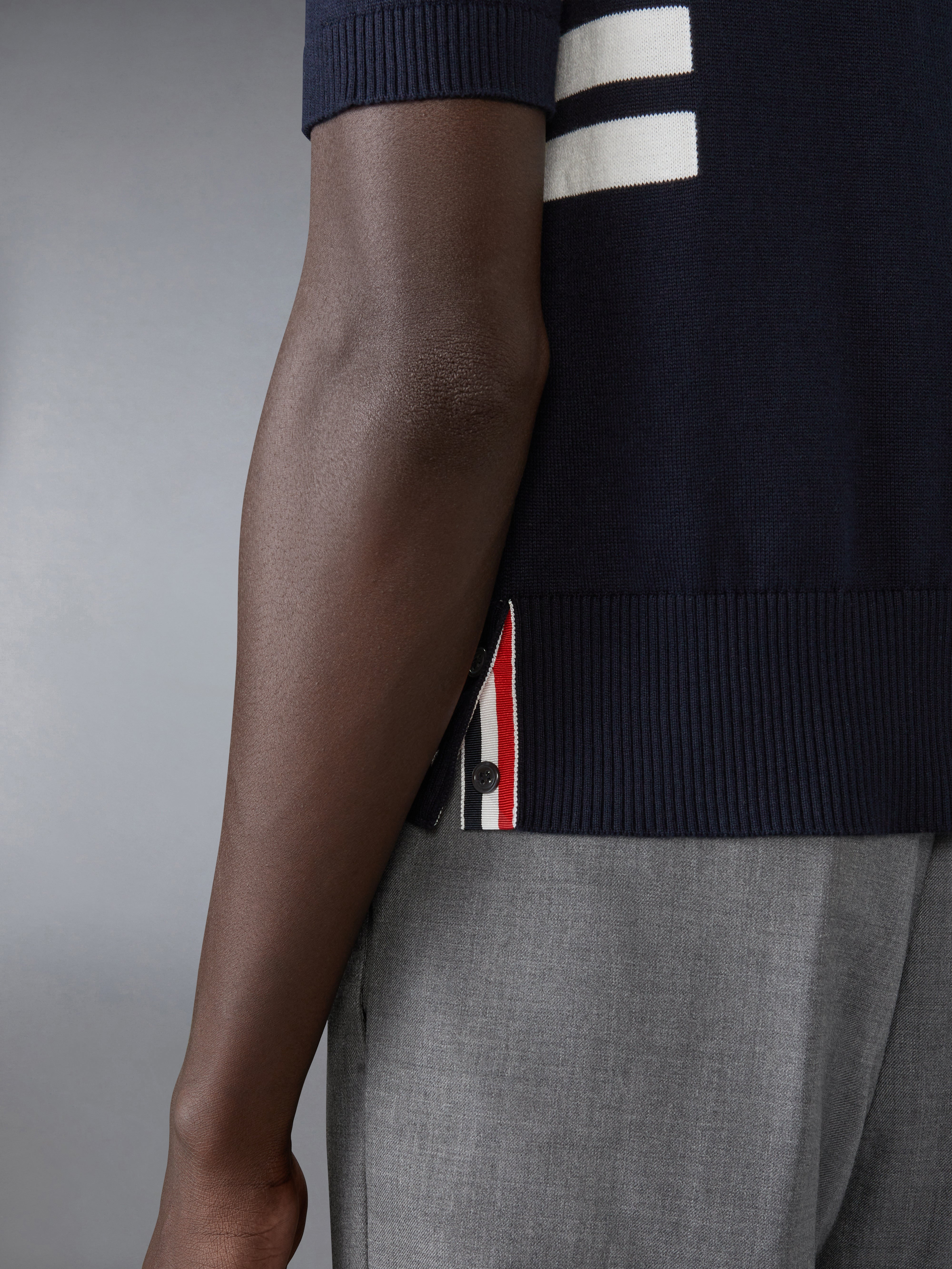 Cotton 4-Bar Relaxed Fit Polo - 6