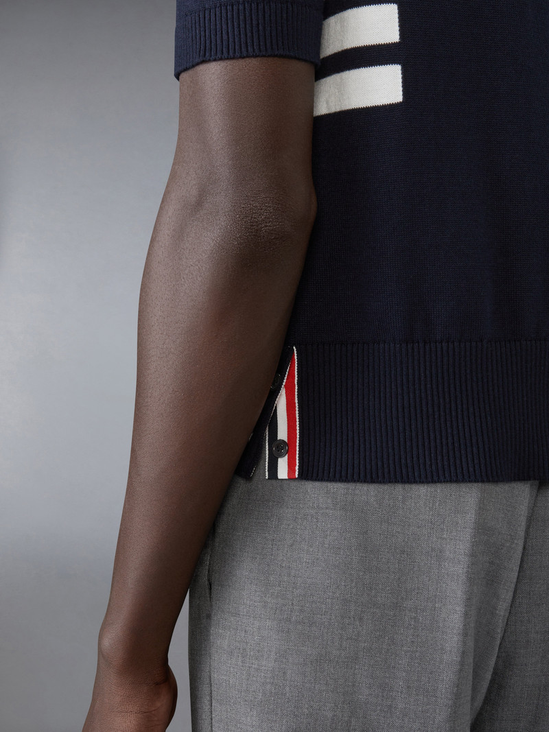Cotton 4-Bar Relaxed Fit Polo 6
