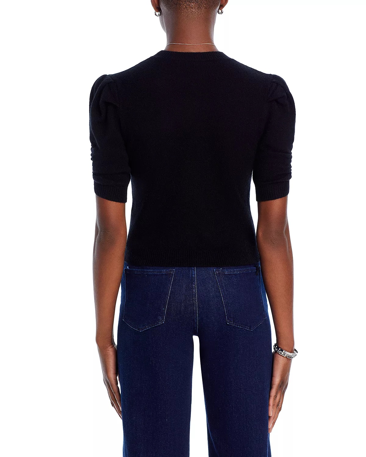 Ruched Puff Sleeve Sweater - 4