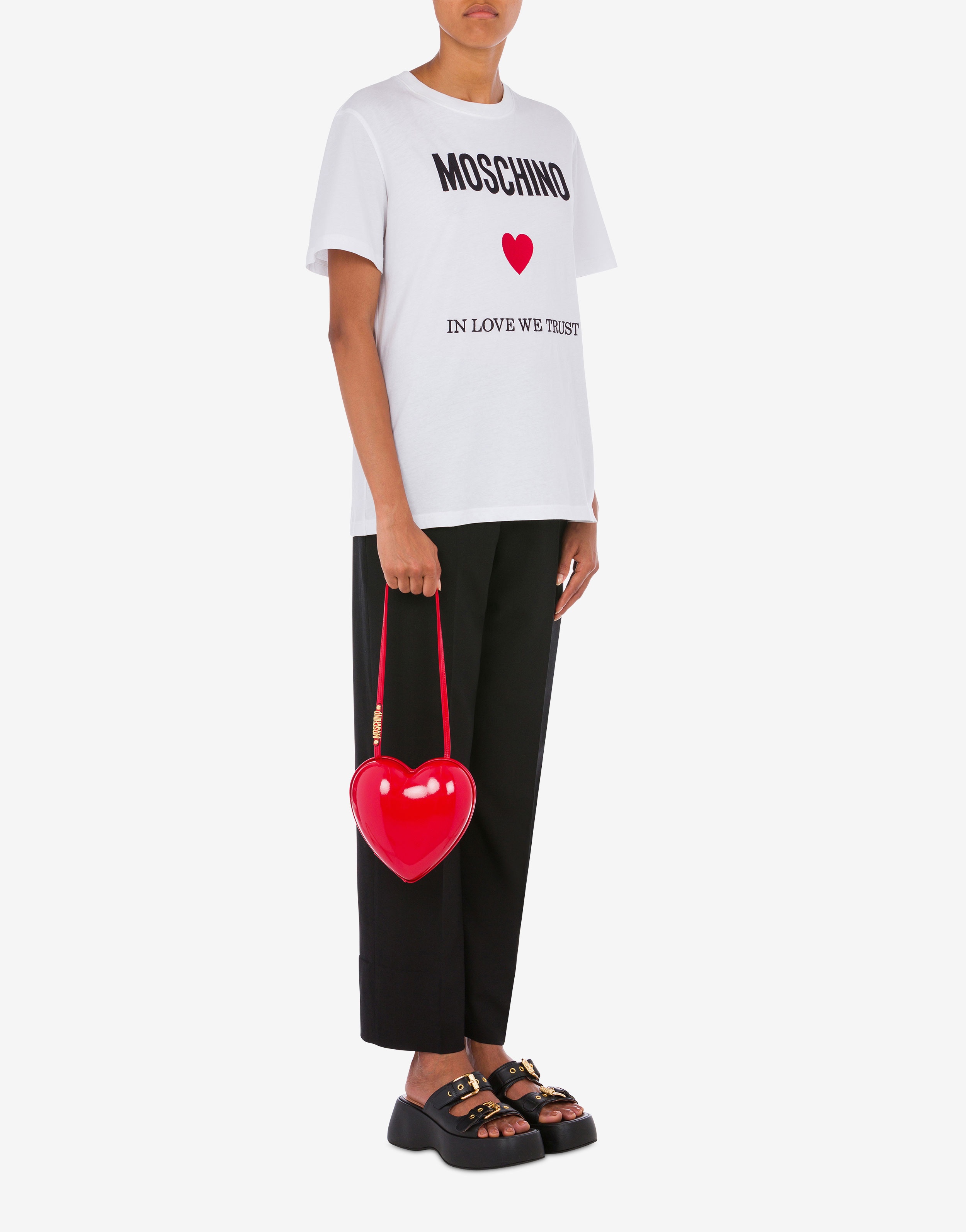 MOSCHINO HEARTBEAT SHOULDER BAG - 5