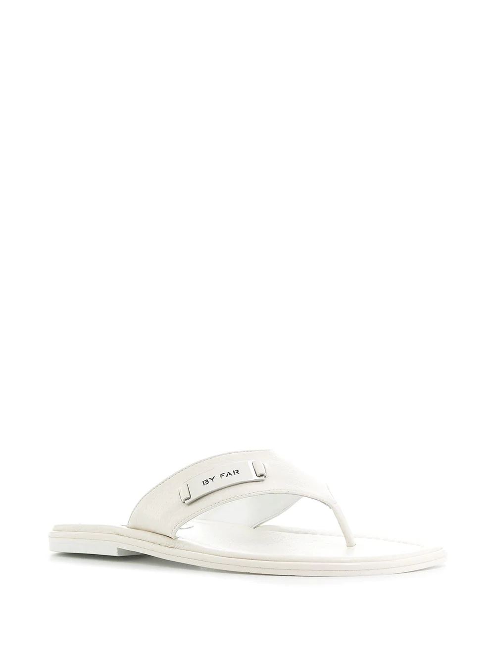 logo plaque flip flops - 2