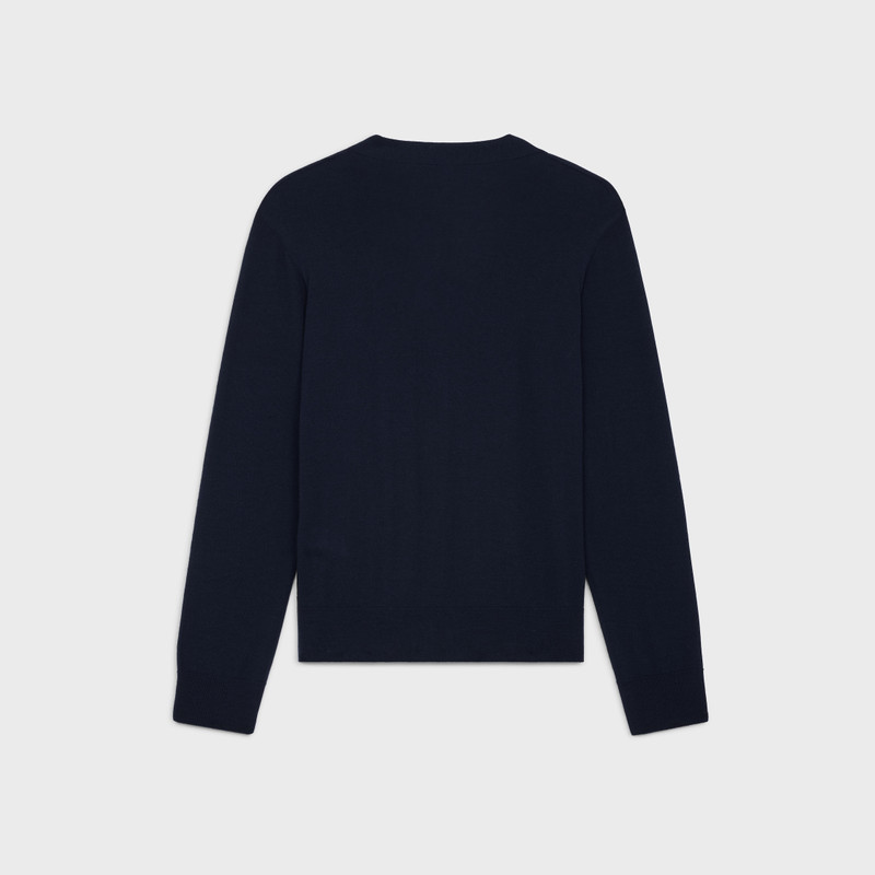 CELINE triomphe cardigan in fine wool outlook
