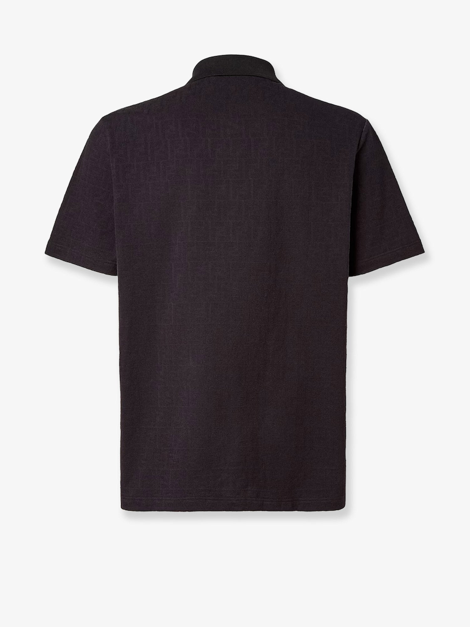 COTTON POLO SHIRT WITH FF MOTIF - 2