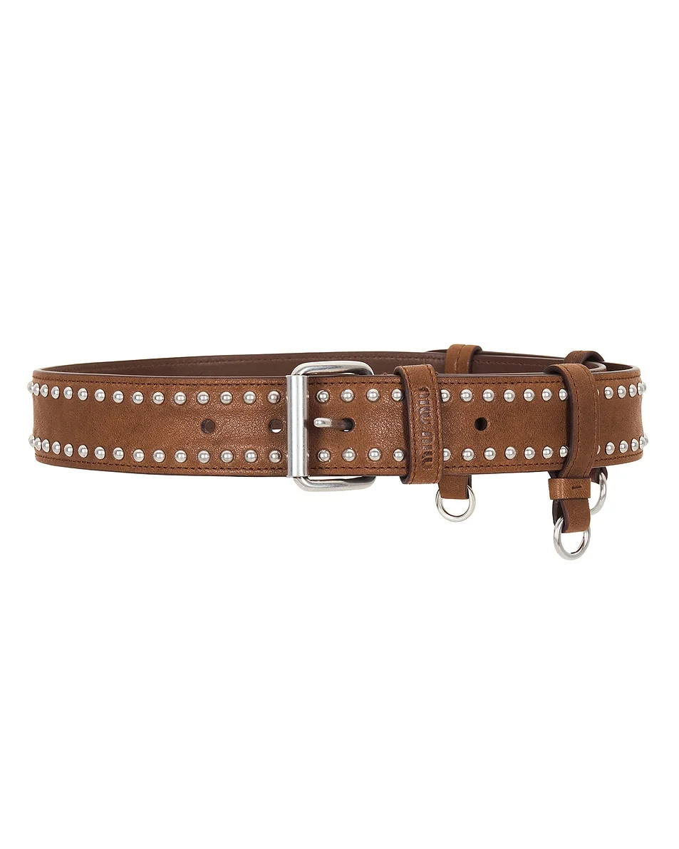 Nappa Aviator Borchie Belt - 1