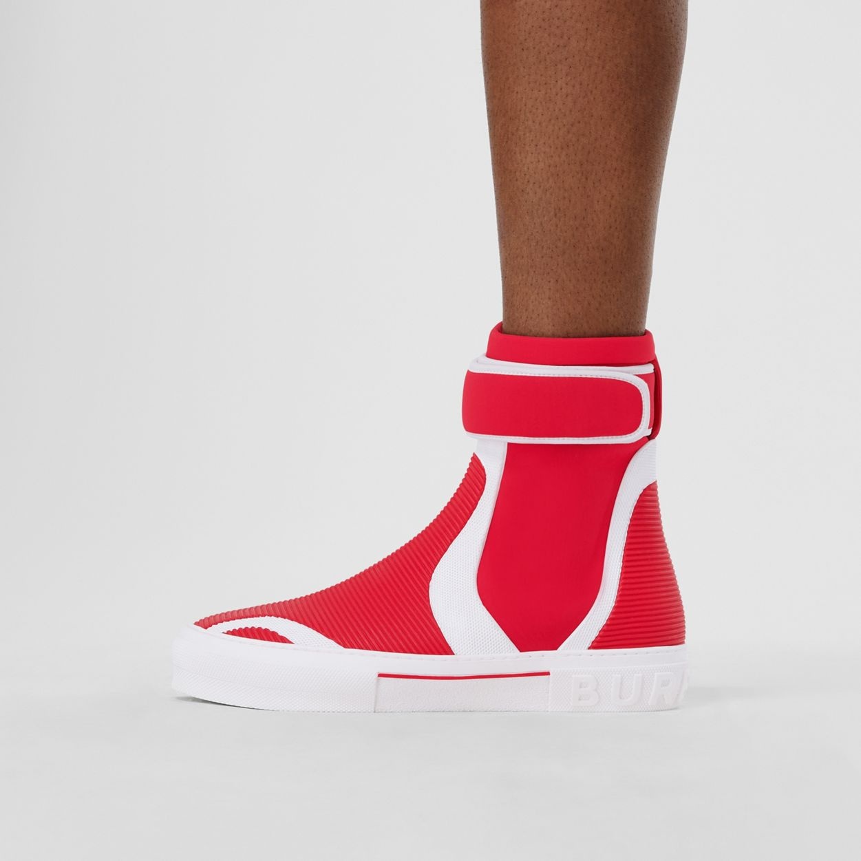 Stretch Nylon and Rubber Sub High-top Sneakers - 3