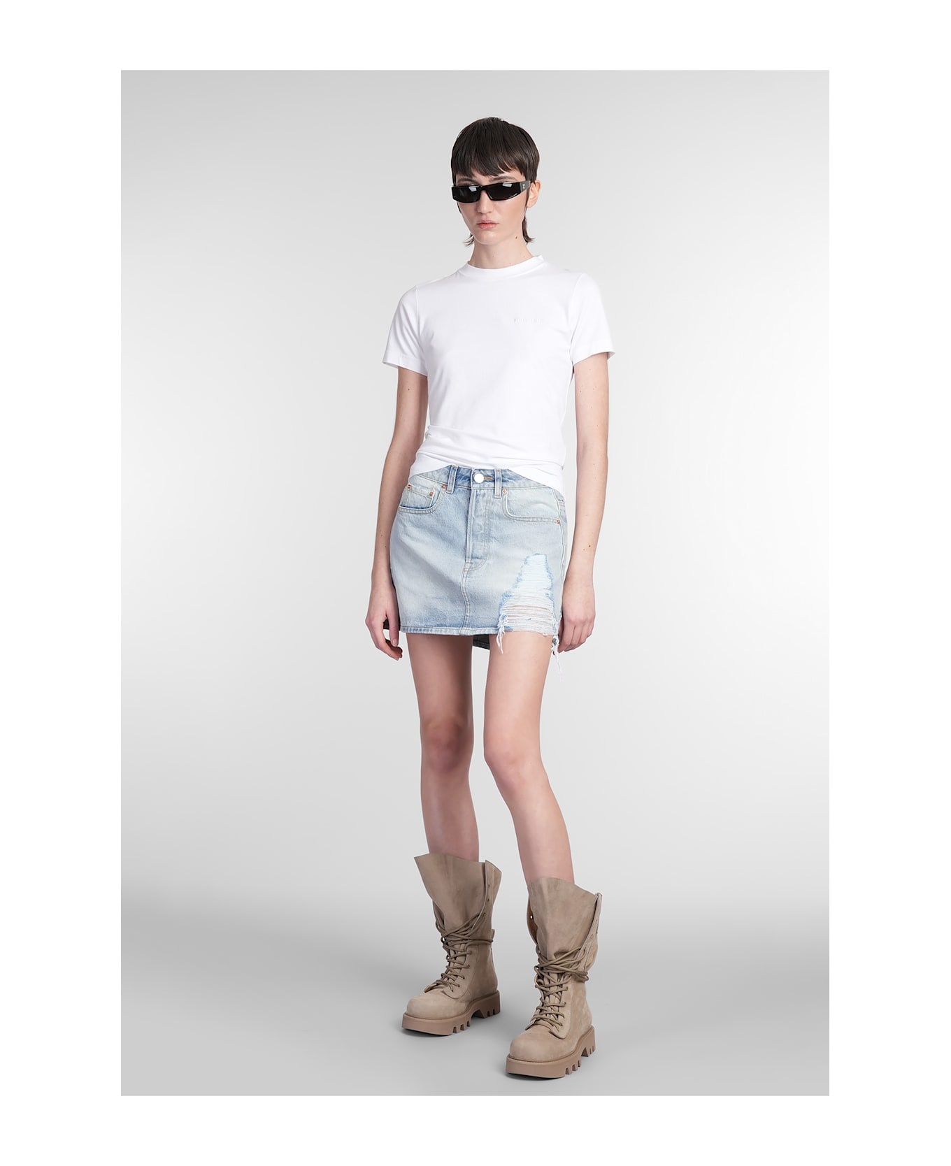 Skirt In Blue Denim - 2