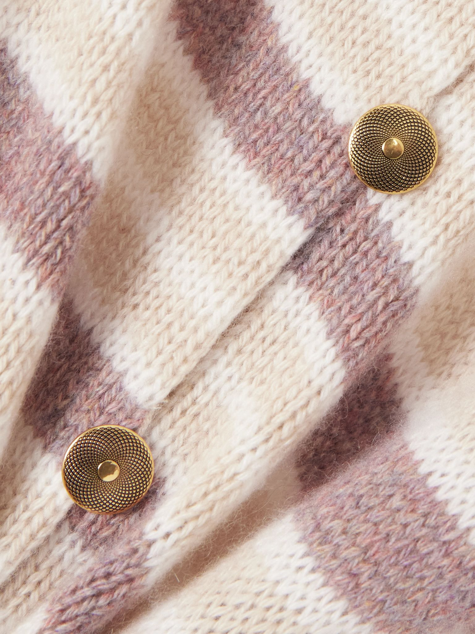 Striped cashmere cardigan Multi - 4