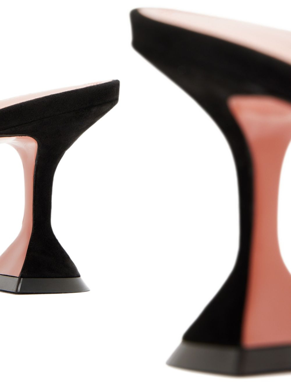 flared-heel suede mules - 3