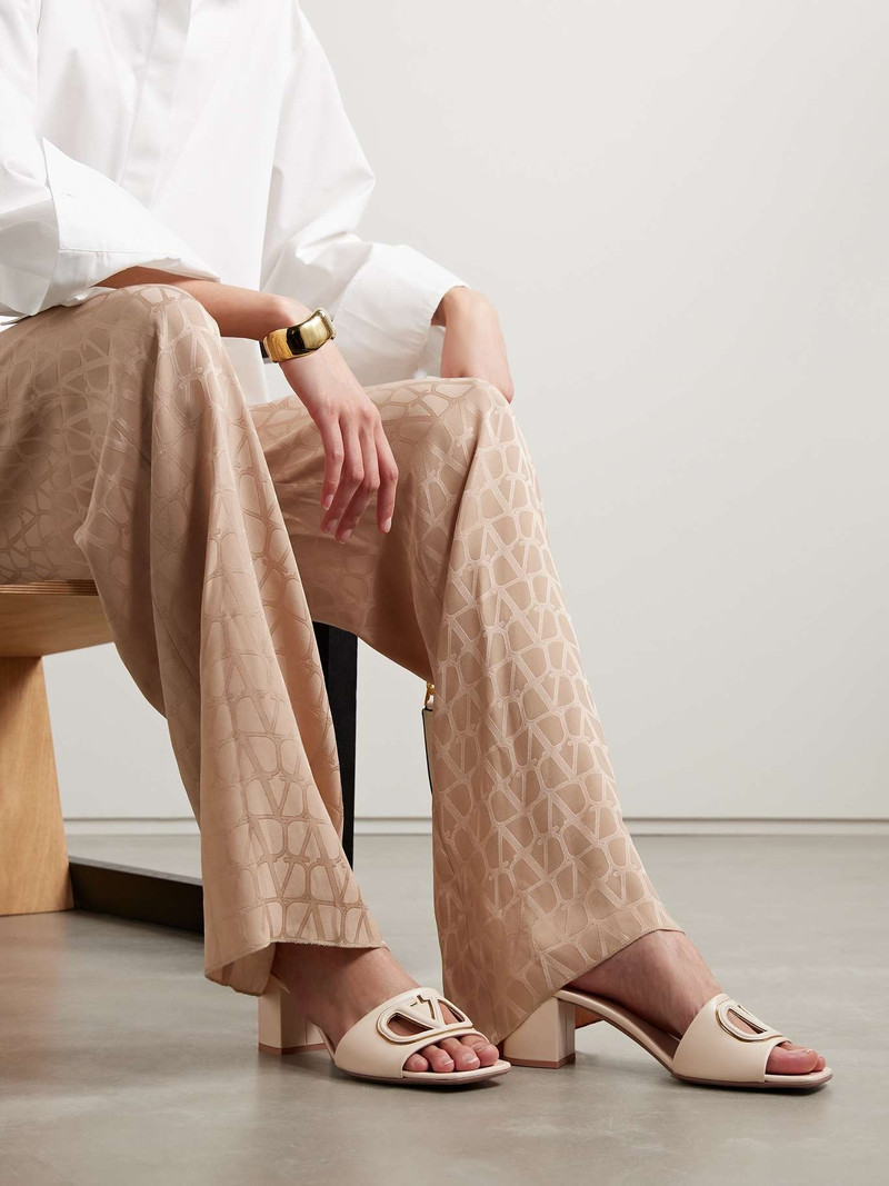 Valentino VLOGO 60 embellished leather mules outlook