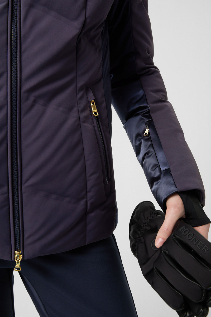 Delin down ski jacket in Navy blue 8