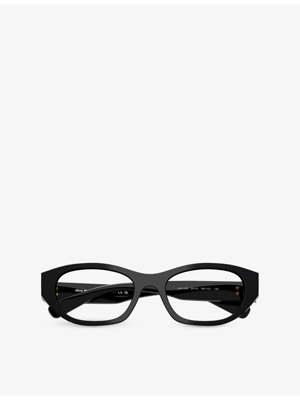 MU 03WV branded acetate eyeglasses - 5