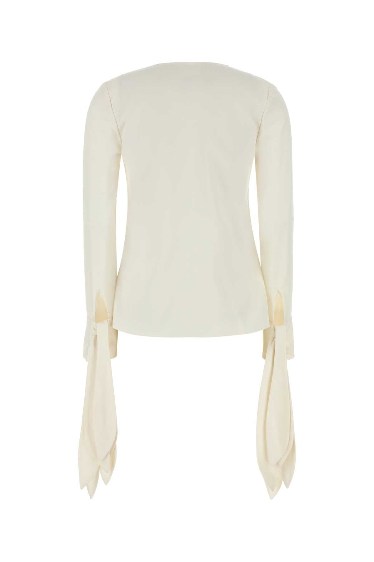 Givenchy Women White Silk Blouse - 2