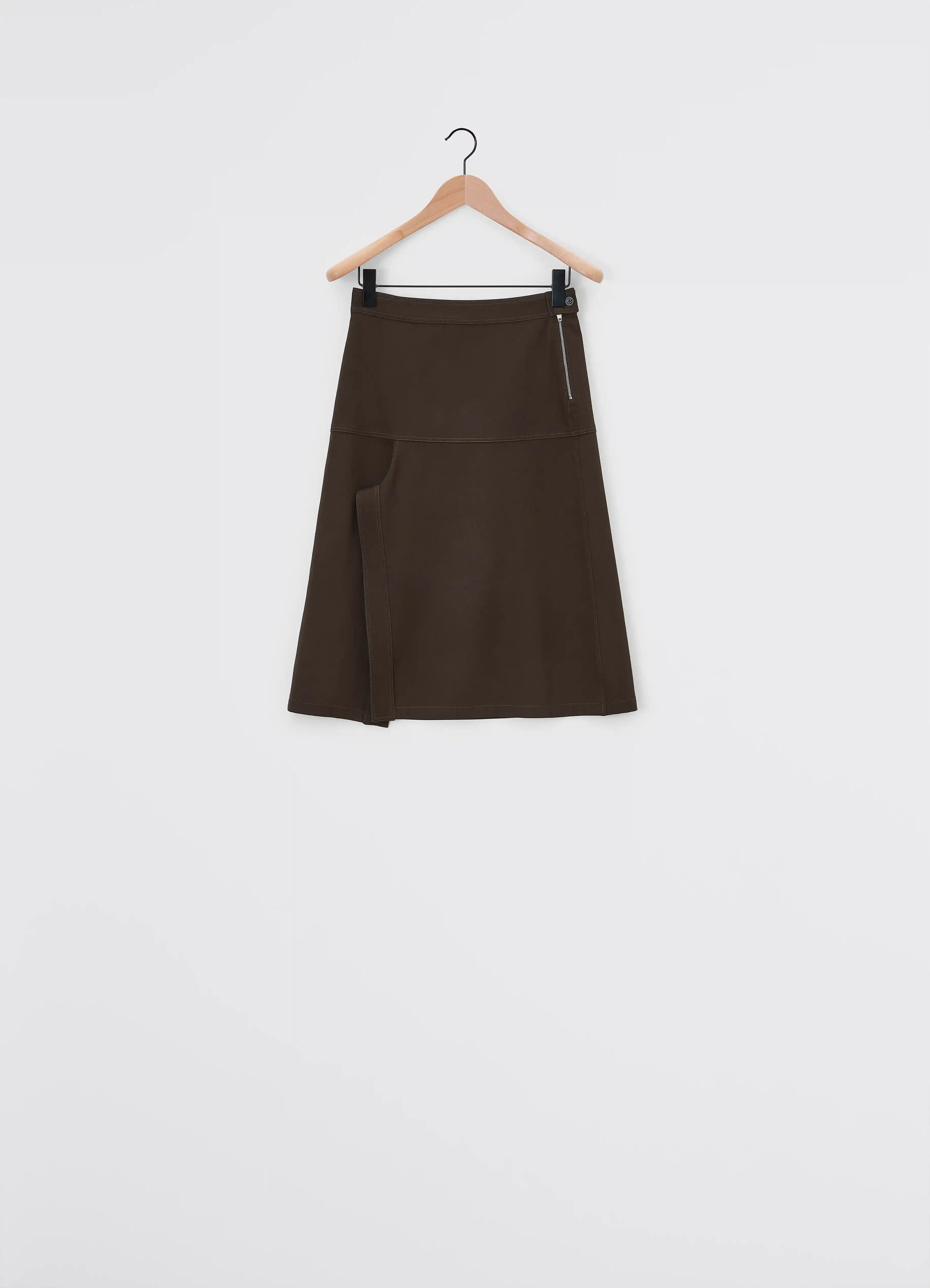 ASYMMETRICAL WRAPOVER SKIRT - 4