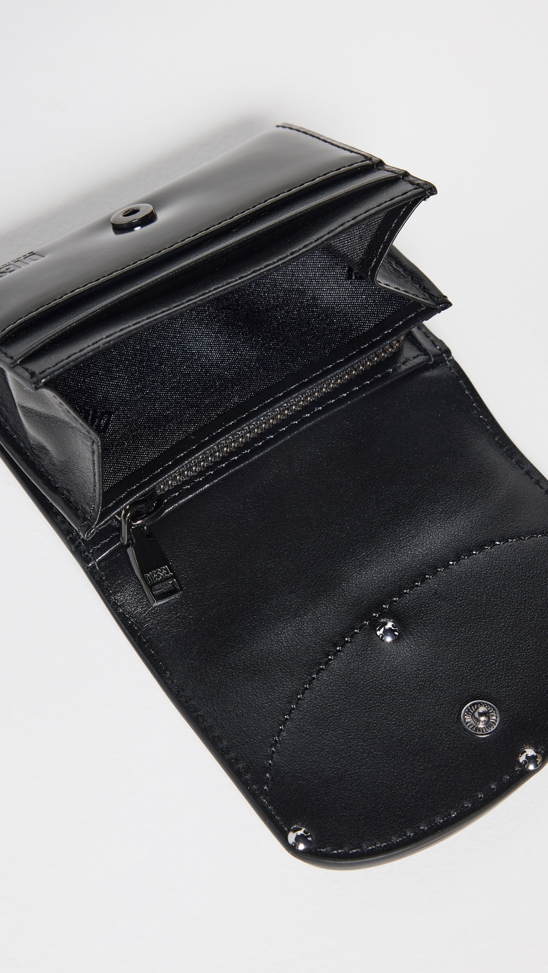 DIESEL 1dr Card Holder I ブラック Women's Card holder in leather | Black | Diesel