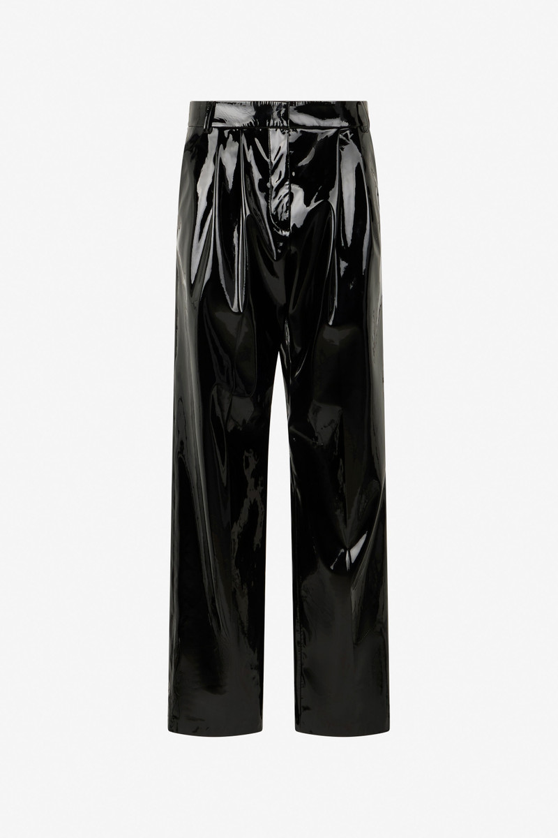 Black Vinyl Trousers 1