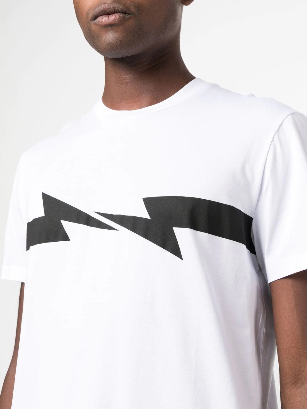 Thunderbolt-print cotton T-shirt - 5