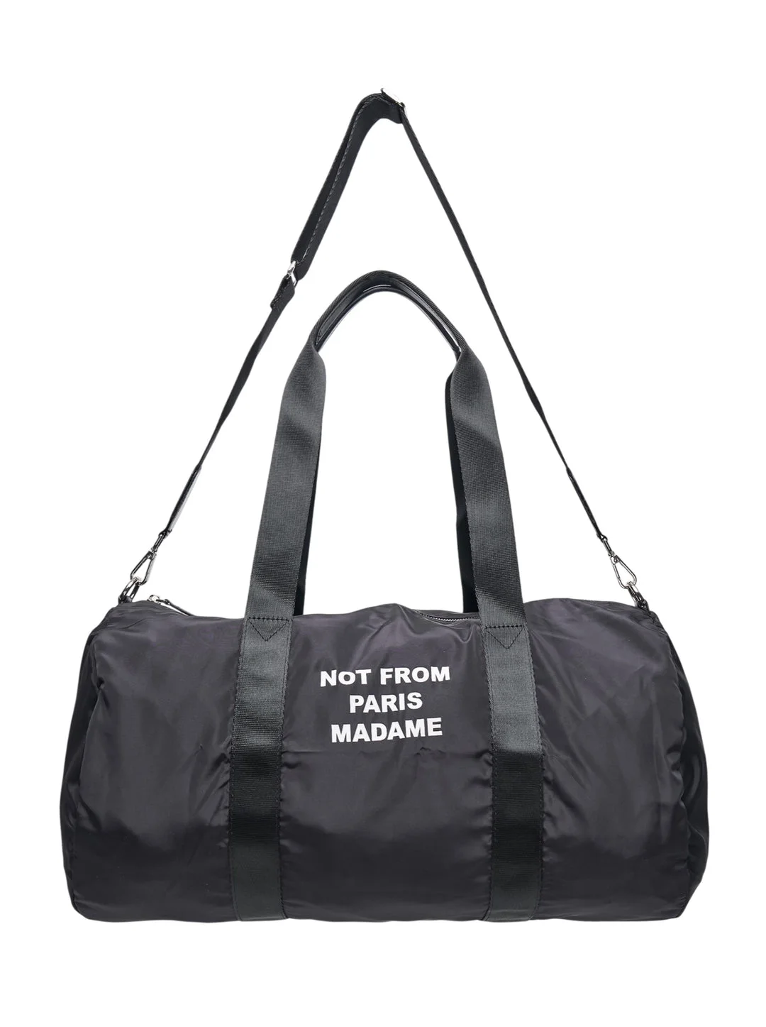 Nylon Slogan Gym Bag - 1
