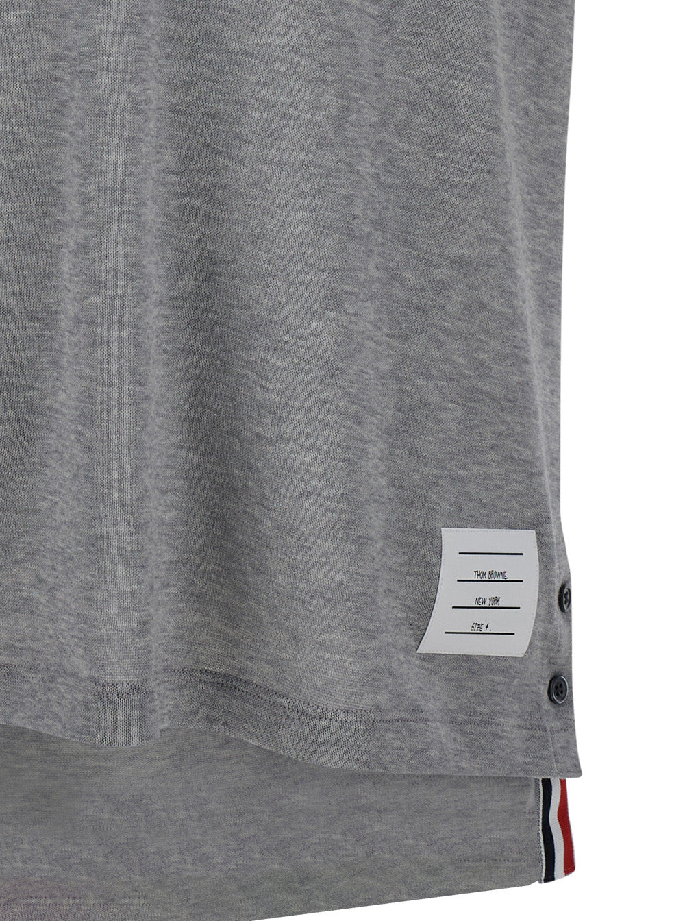 Thom Browne Men Grey Short Sleeve Crew Neck T-Shirt In Cotton Man - 3