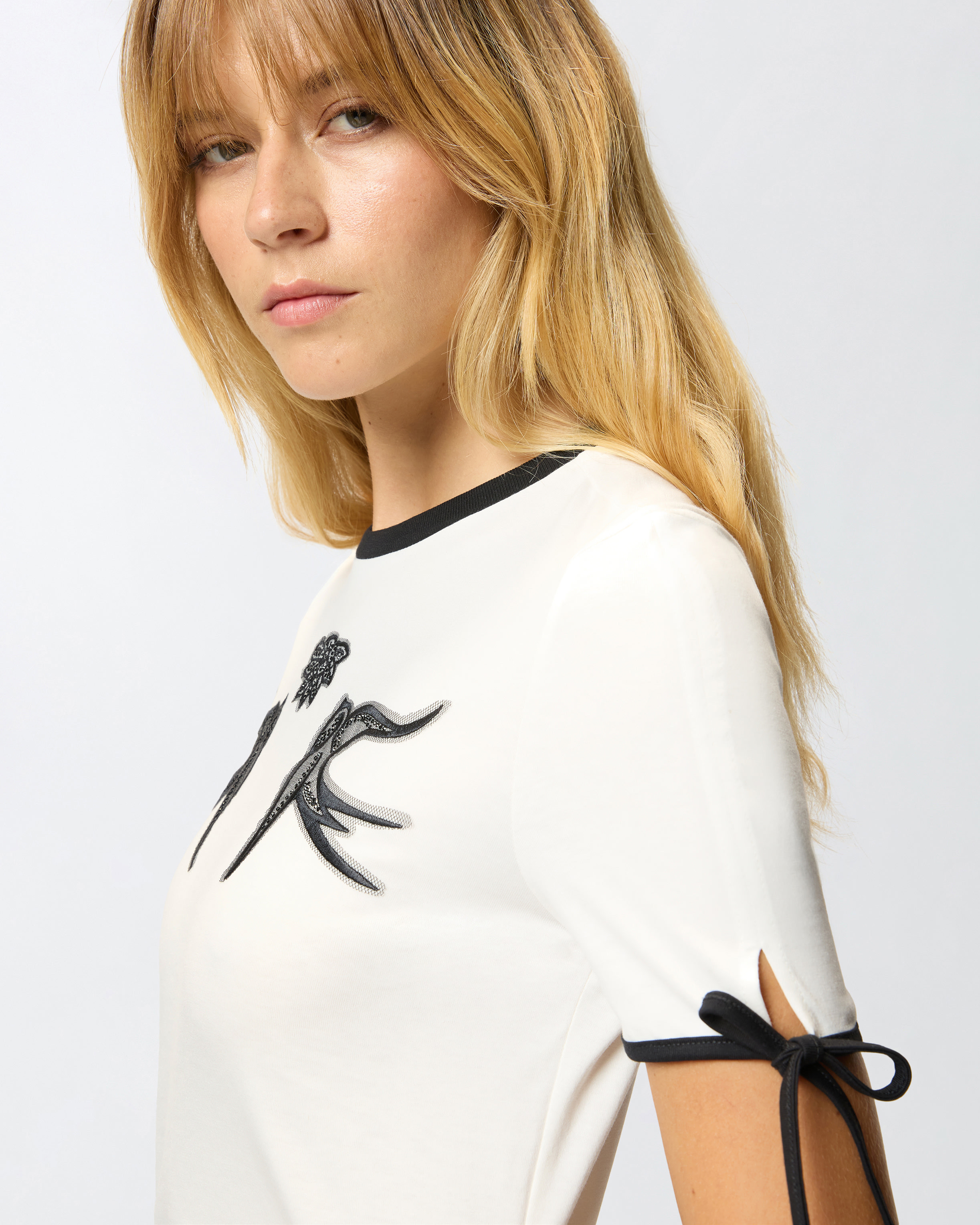 CROPPED LOVE BIRDS T-SHIRT - 5