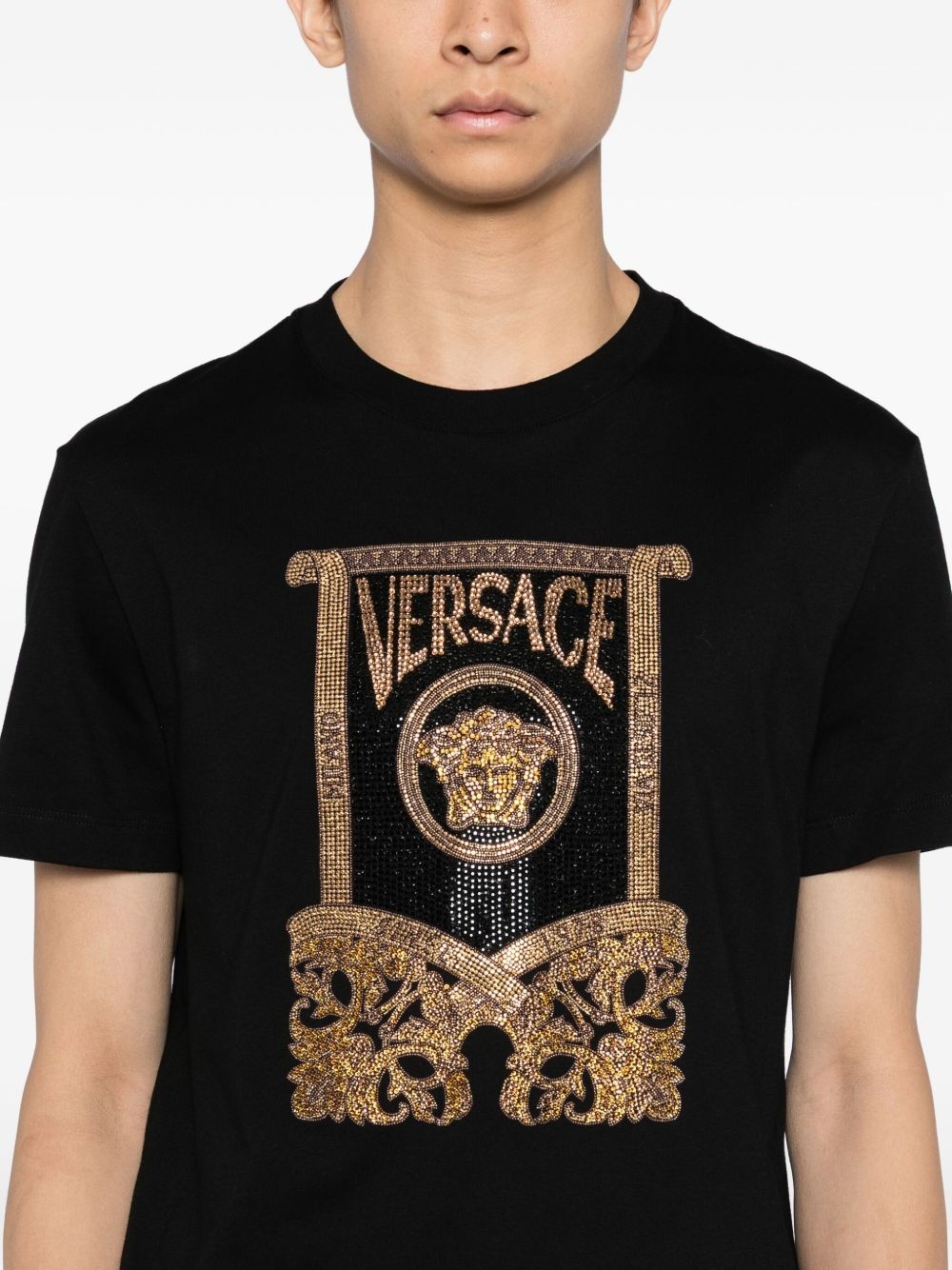crystal-embellishment T-shirt - 4