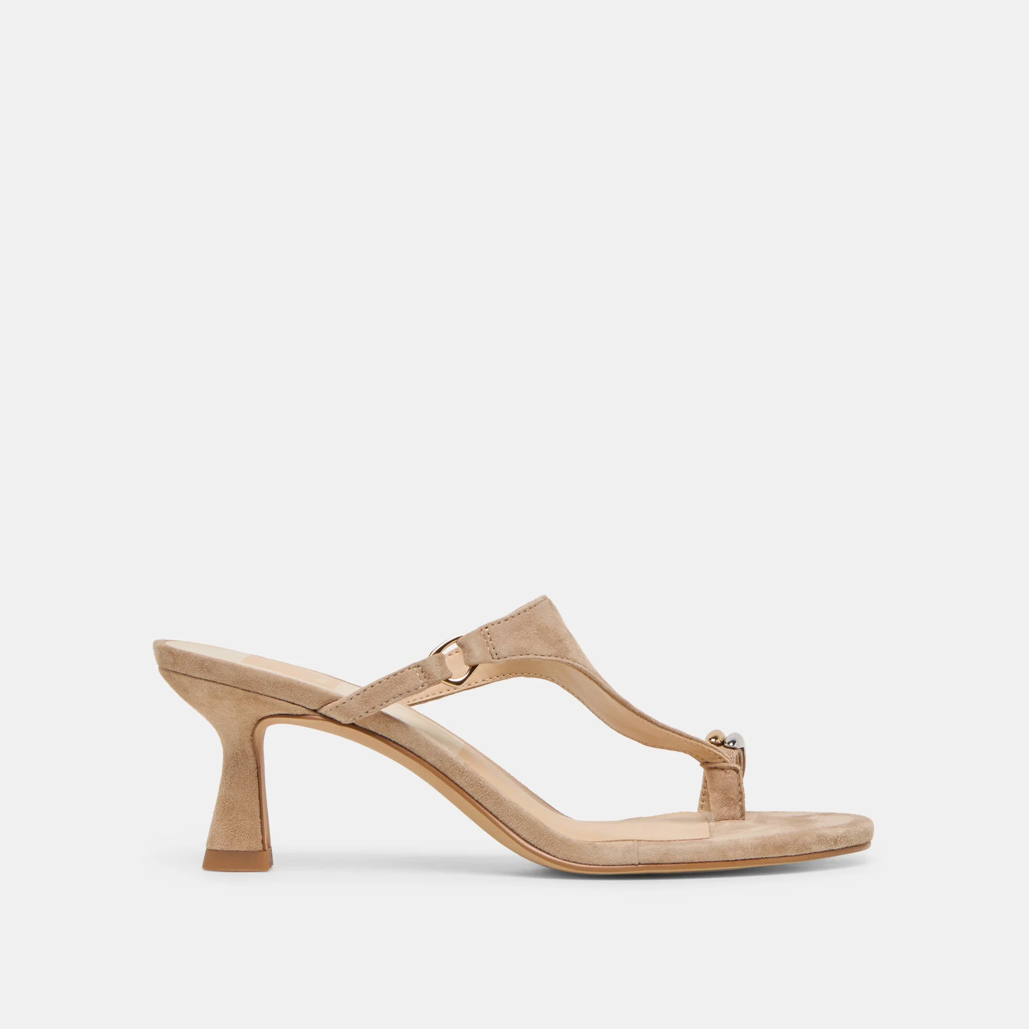 DERREL HEELS CAMEL SUEDE - 1